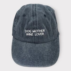 Dog Mother Wine Lover Baseball Hat Cap One Size Cotton NWOT